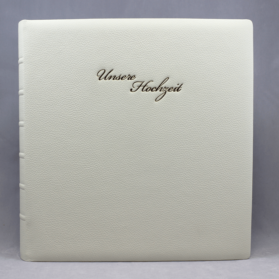 Hochzeitsalbum mit Namensprägung