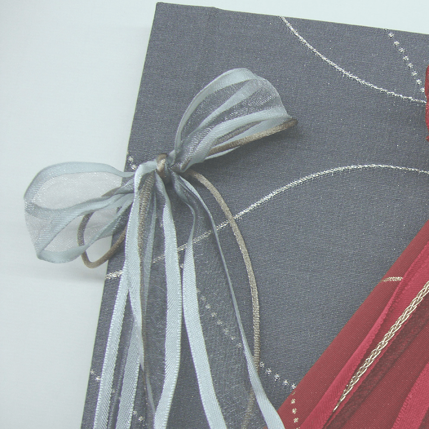 Fotokordelalbum Genova in Silbergrau