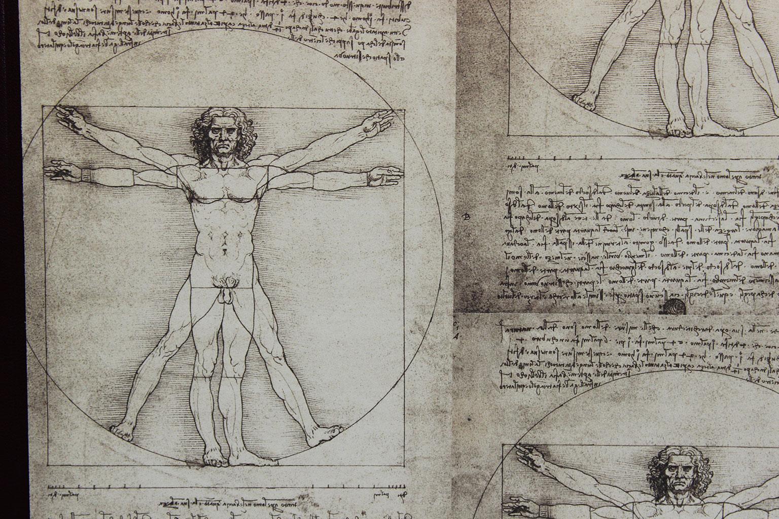 Fotoalbum Leonardo Da Vinci mit hochwertigem Halbledereinband – Bild 6