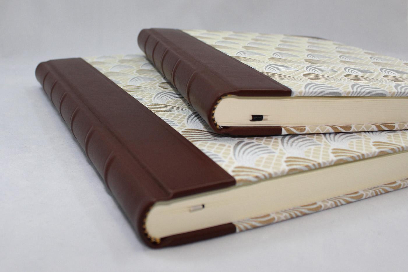 Gästebuch Muschel mit Halbledereinband – Bild 2