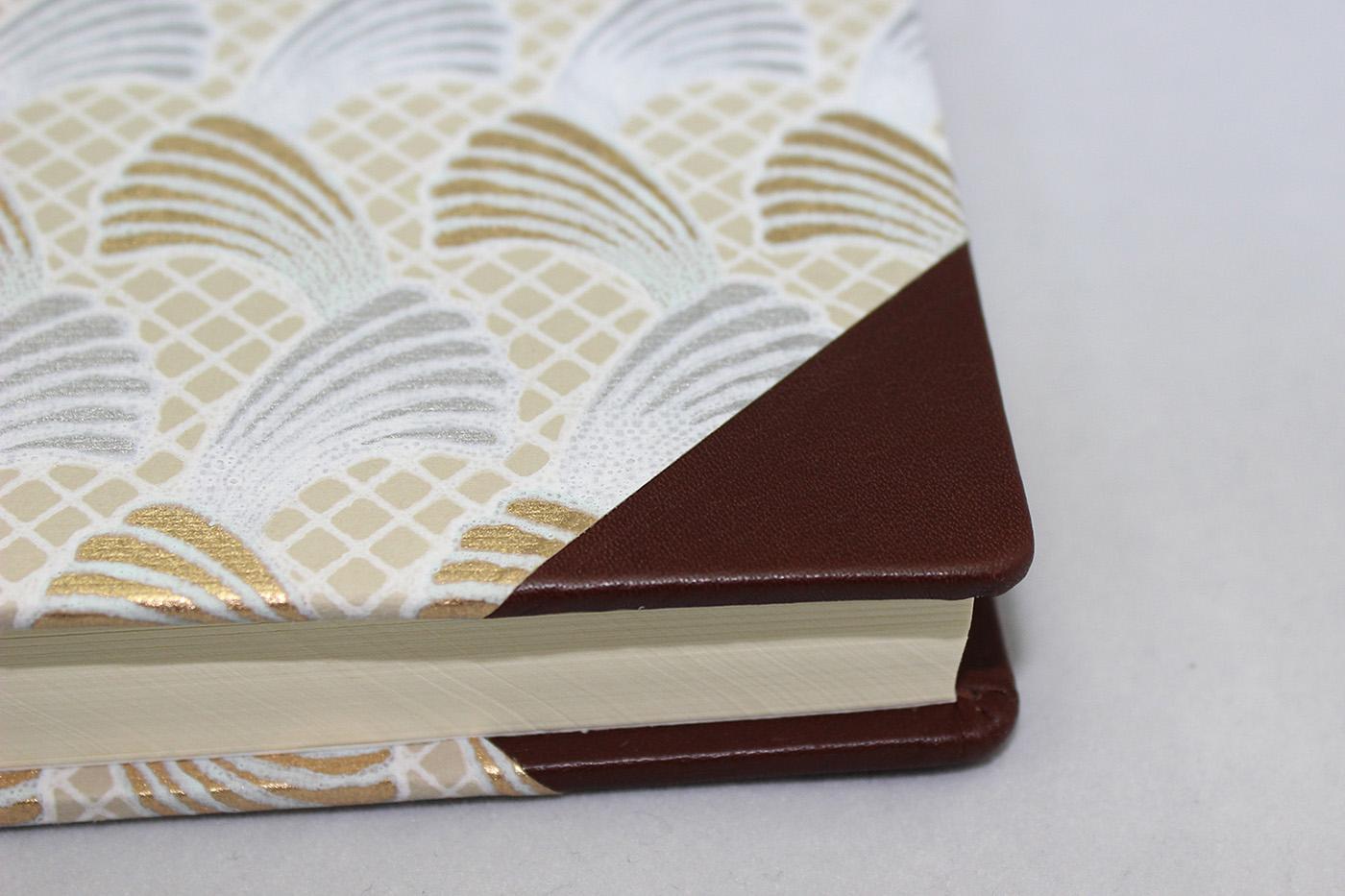 Gästebuch Muschel mit Halbledereinband – Bild 4