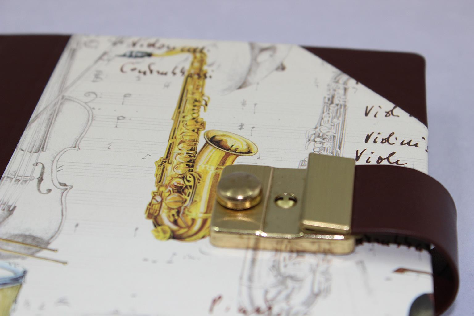 Poesiealbum oder Tagebuch Instrumenti Halbleder – Bild 3