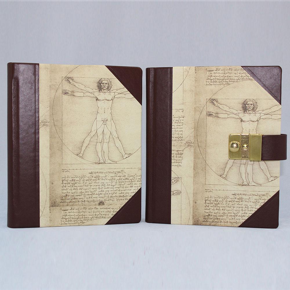 Poesiealbum und Tagebuch mit Schloss Leonardo Da Vinci Halbleder