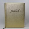 Gästebuch in Gold mit Blindprägung Gästebuch