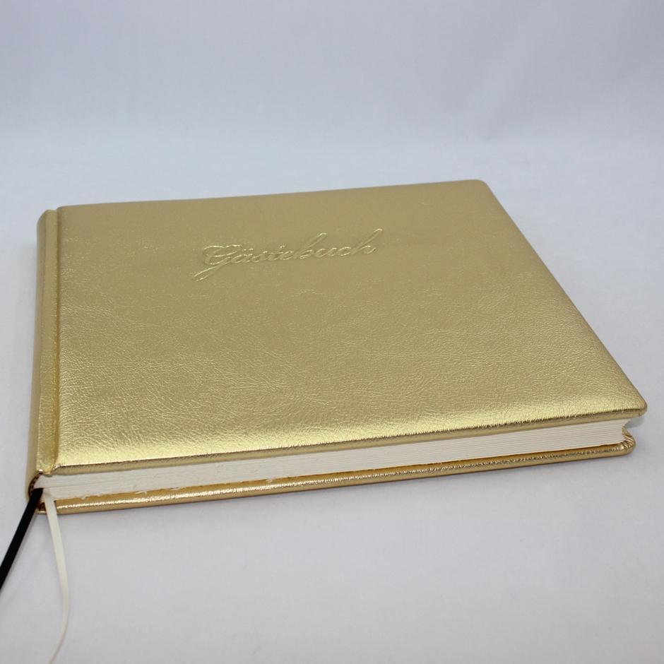 Gästebuch gold quer