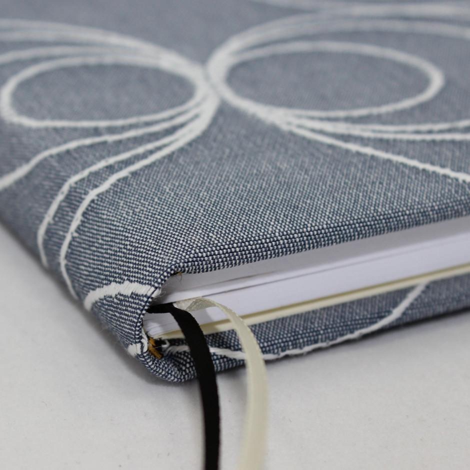 Gästebuch Stoff Lisa Dess 49 Fadenheftung