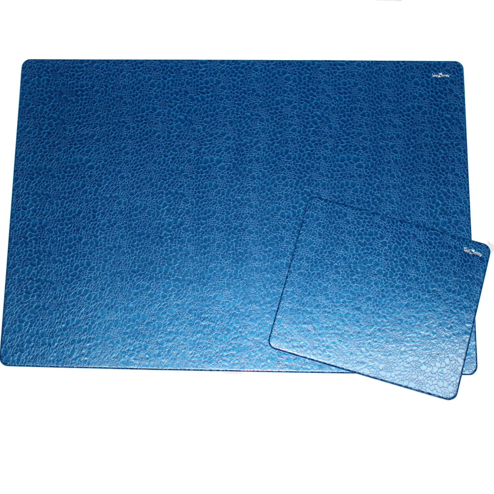 Vera Donna Tischauflage Blue Pearl Ansicht Schreibtischunterlage und Mousepad "Blue Pearl"