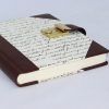 Tagebuch Scrittura mit braunem Leder