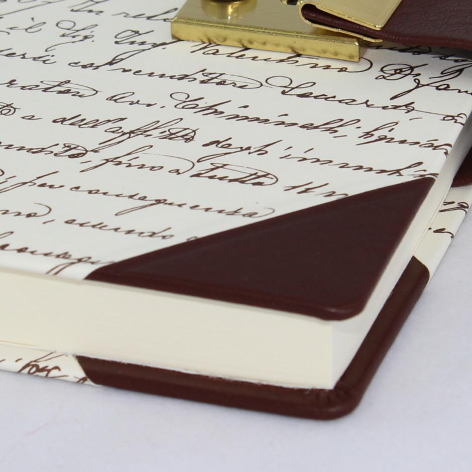 Tagebuch Scrittura mit braunem Leder Tagebuch Scrittura mit braunem Leder