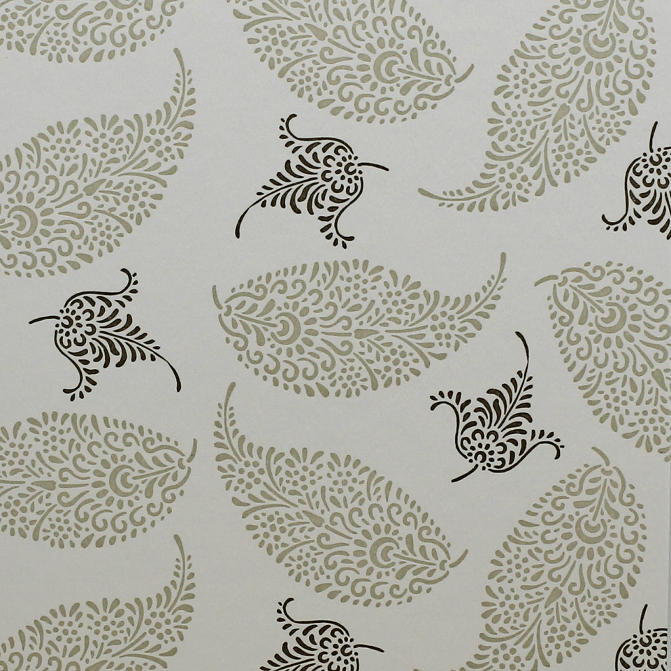 Notizbuch I Fogli Offsetdruck mit Blättermotiven in brauntönen