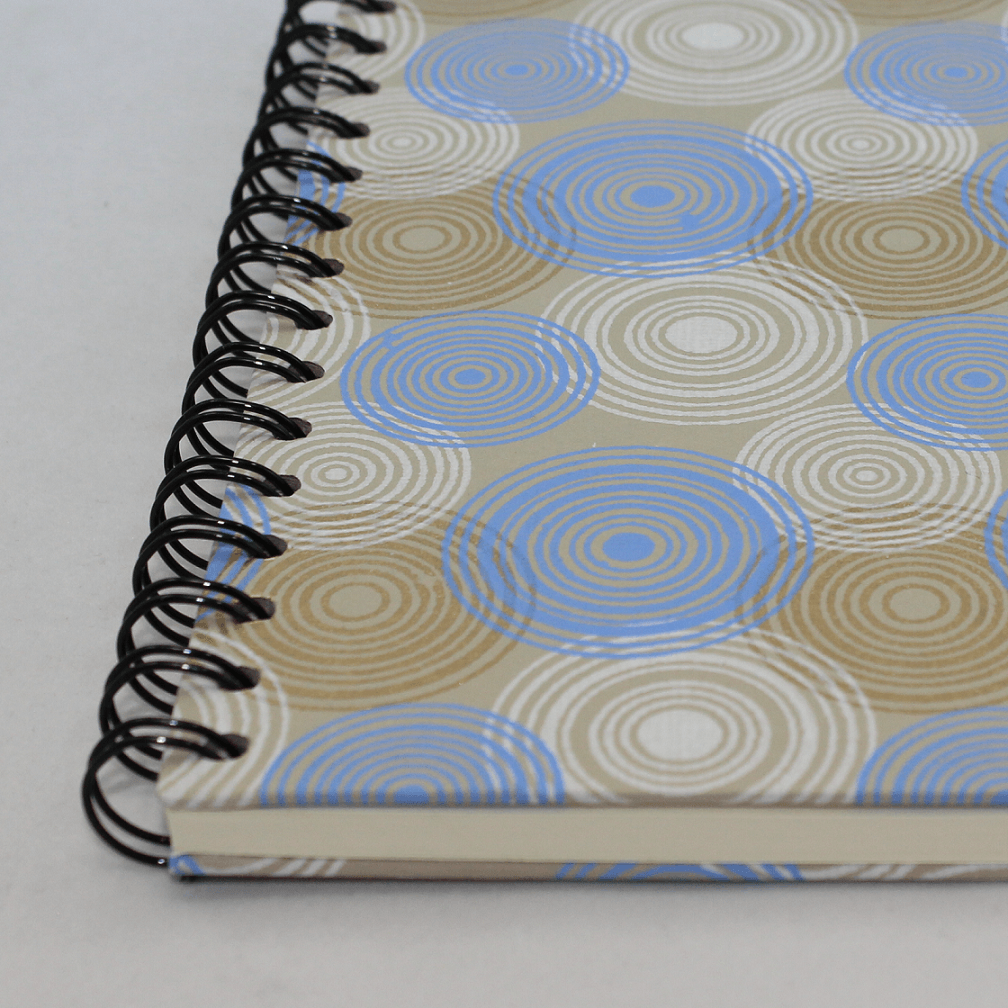 Notizbuch Indianrings mit 3 Seitigem Glattschnitt