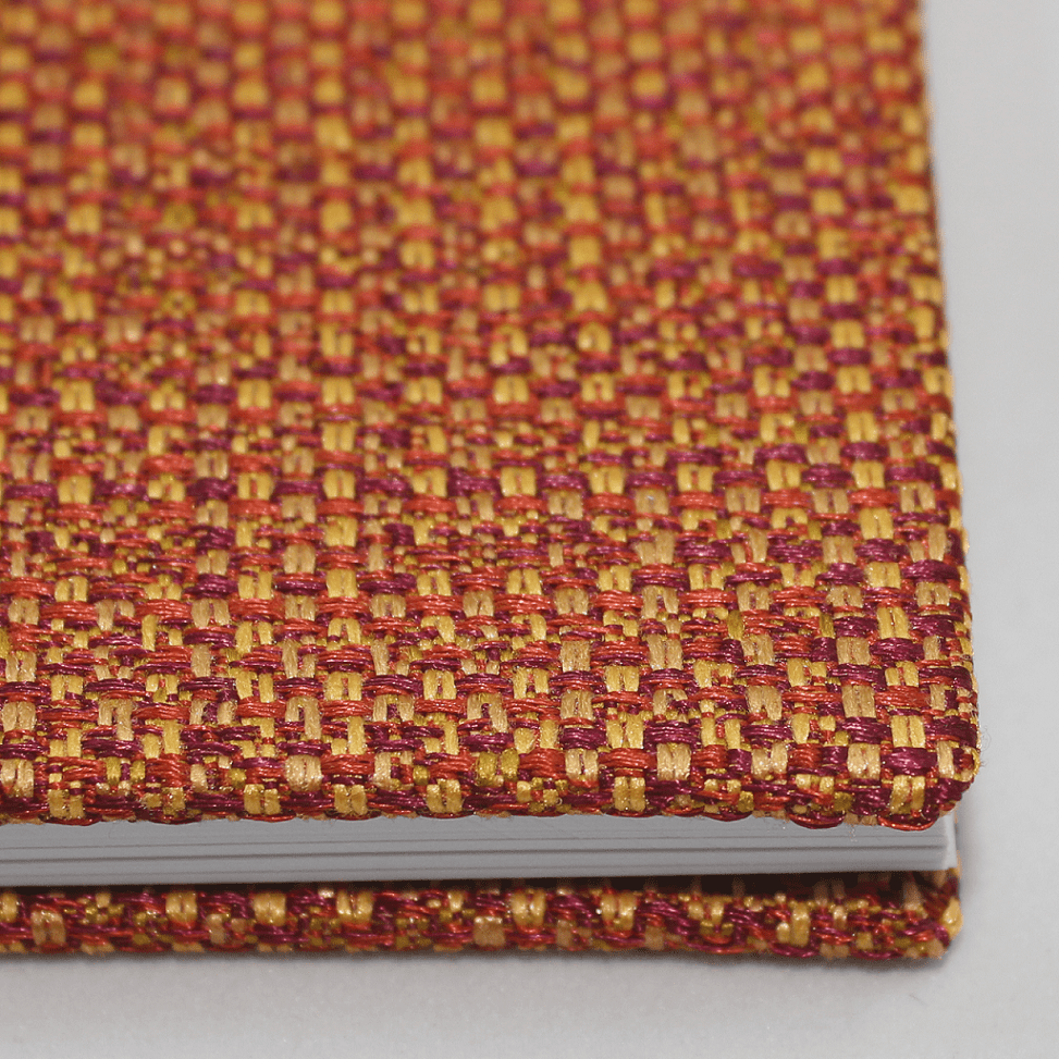 Notizbuch Las Vegas mit von Hand eingezogenem Einband und Ringbindung