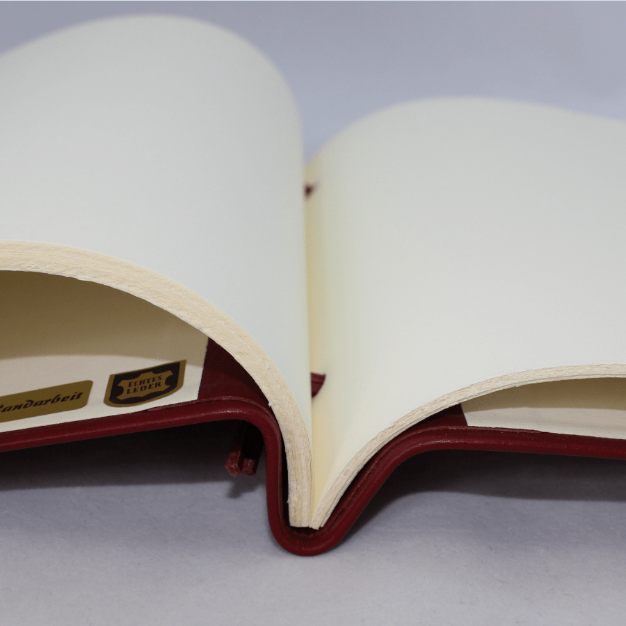 Business Mappe mit Büttenpapier handgerissen