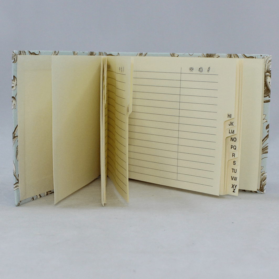 Adressbuch Aquamarin Vera Donna Adressbuch Aquamarin mit RegisterA - Z