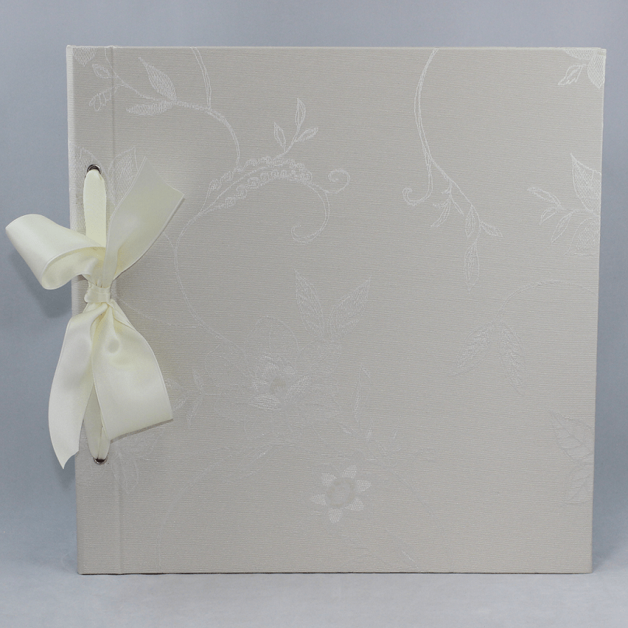 Fotokordel Album Mandy creme Frontansicht Fotokordel Album Mandy creme. Ideal als Hochzeitsalbum