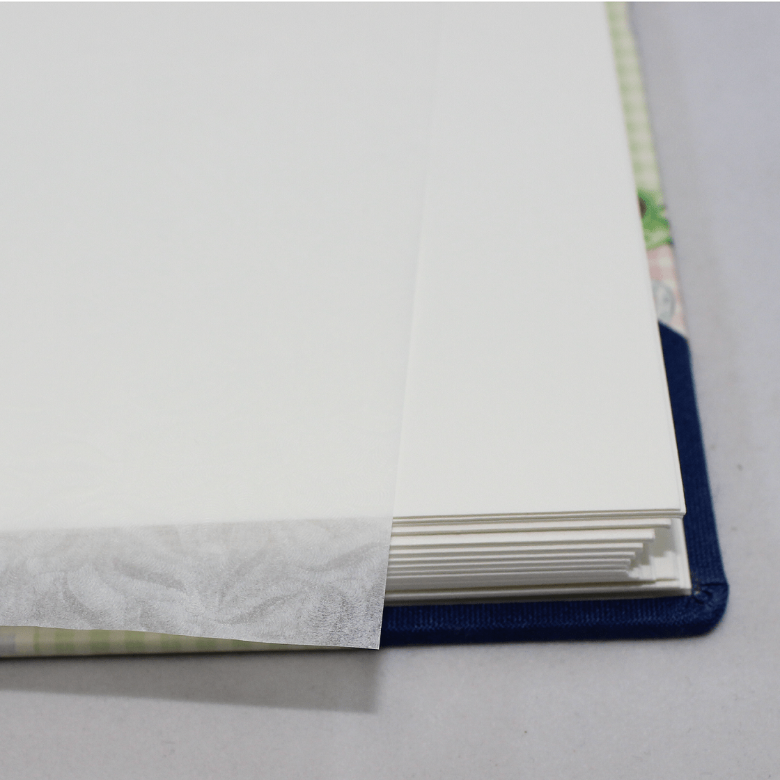 Fotoalbum Baby Leinen blau