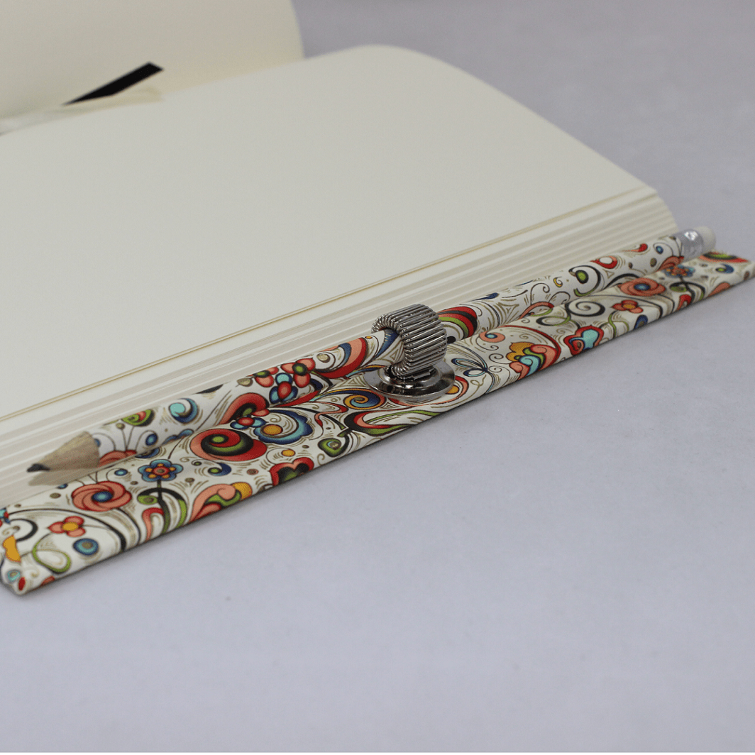 Notizbuch Tempesta rot mit passendem Stift