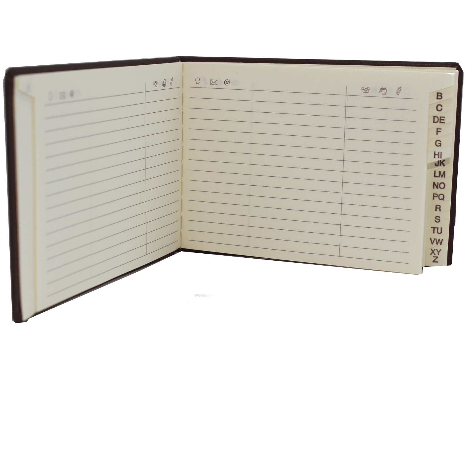 Adressbuch Leder quer