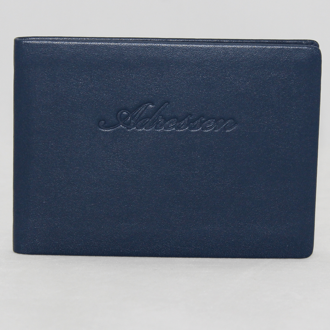 Adressbuch Leder quer