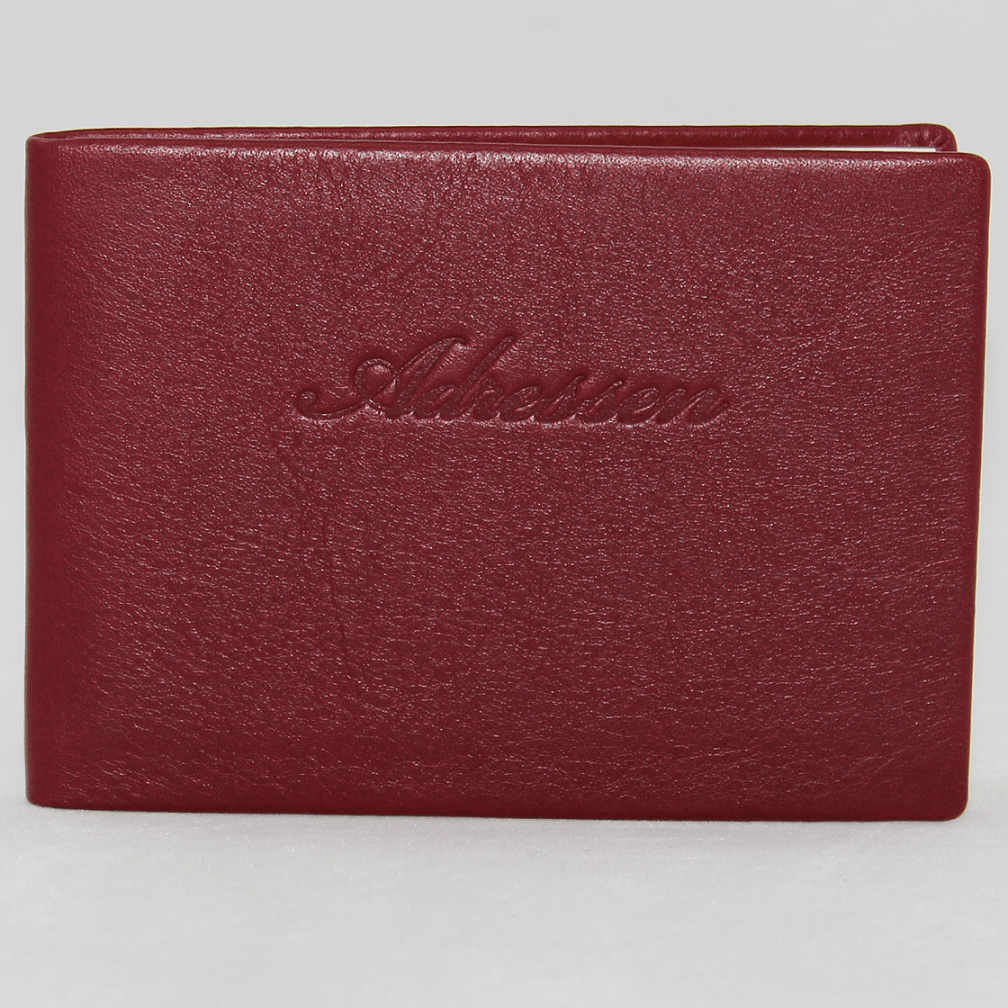 Adressbuch Leder quer