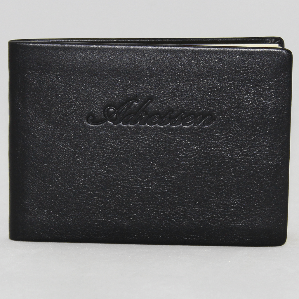 Adressbuch Leder quer