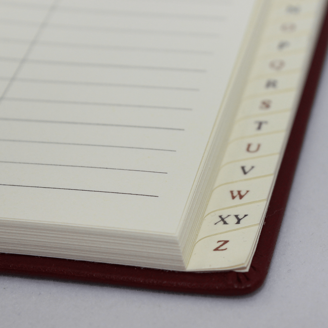 Adressbuch Leder Register Adressbuch Leder hockant