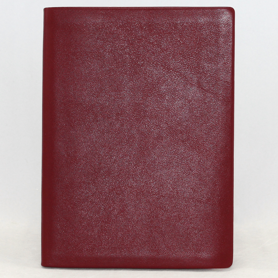 Adressbuch Leder hochkant bordeaux