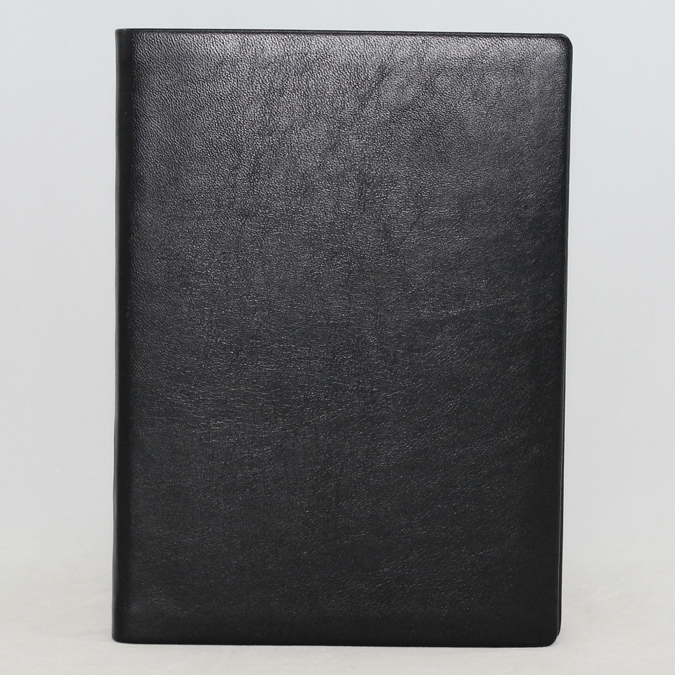Adressbuch Leder hochkant schwarz