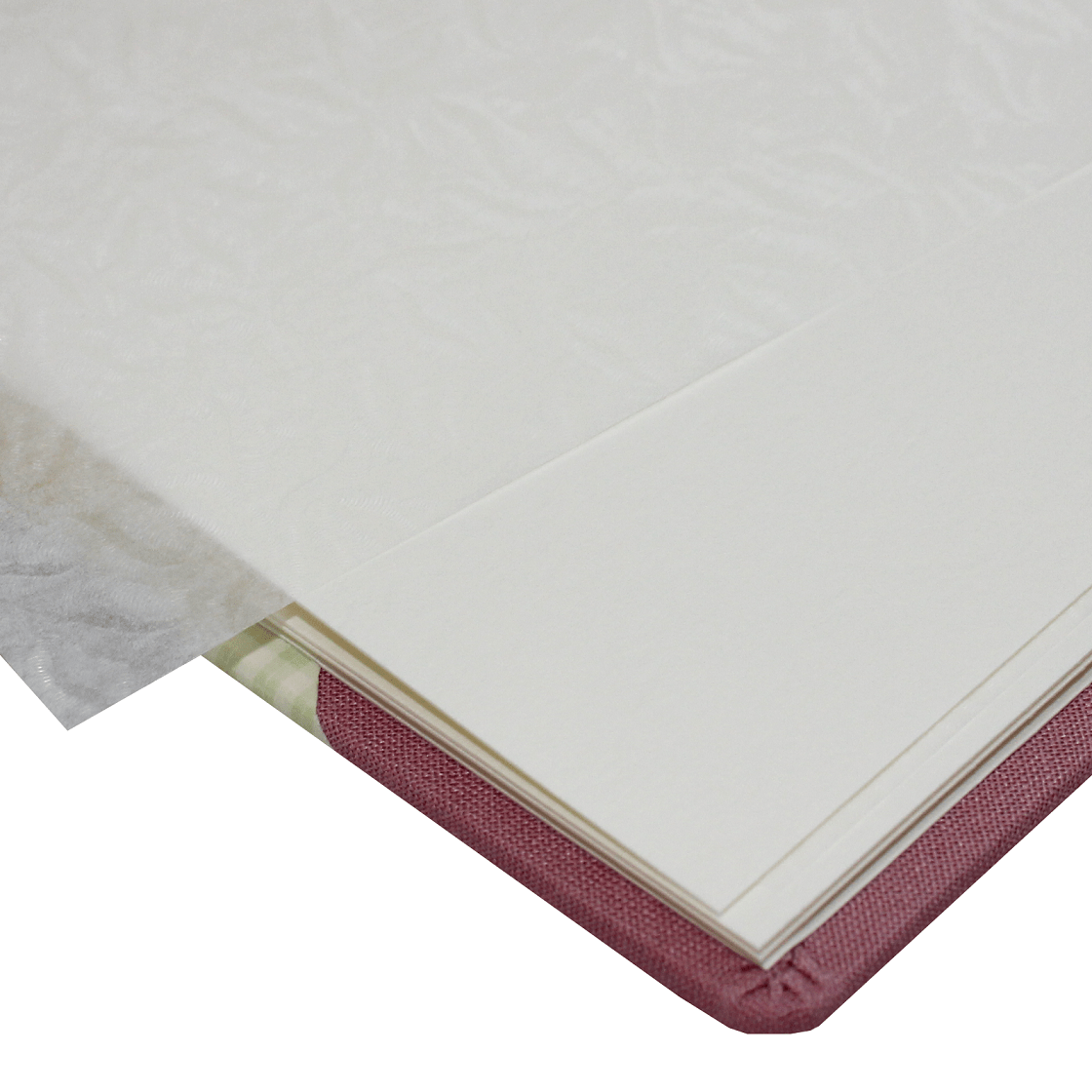 Fotoalbum Baby Leinen rosé aus bestem Fotokarton Fotoalbum Baby Leinen rosé