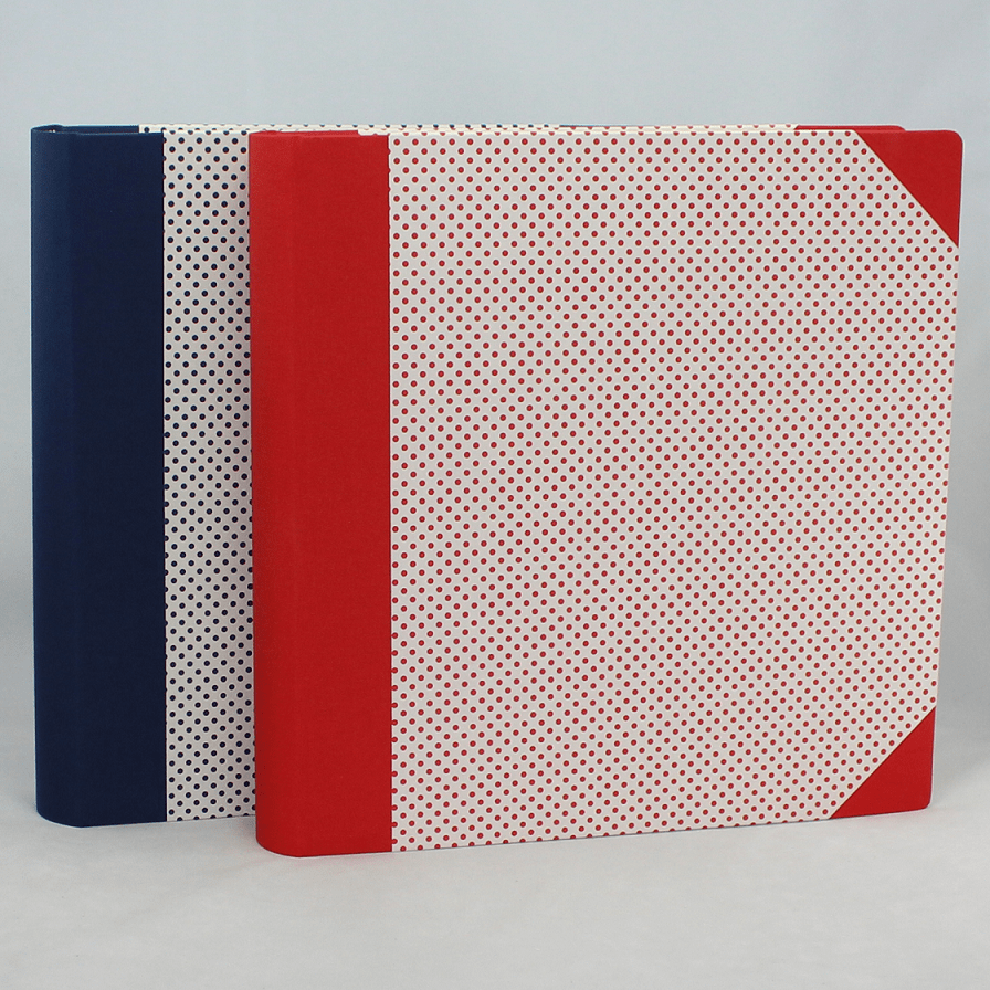 Fotoalbum Points groß in rot oder blau