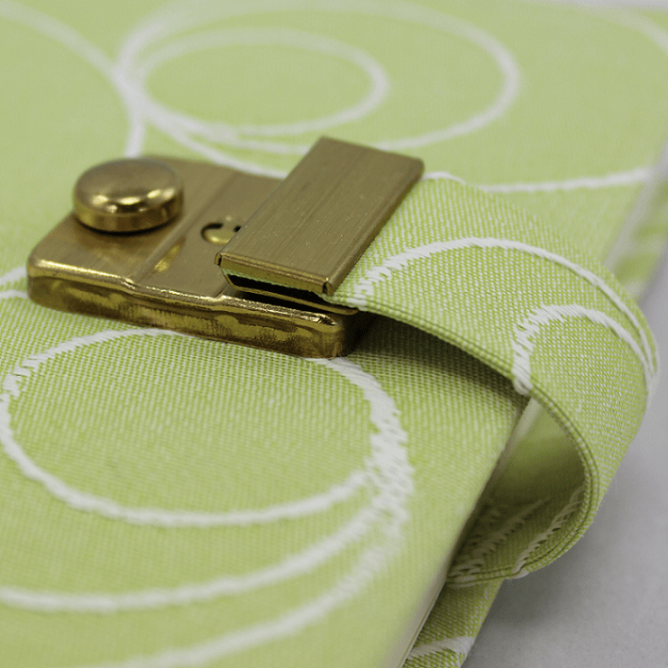 Tagebuch Lisa grün mit hochwertigem Schloss Poesie-Tagebuch Lisa mit Schloss kiwi