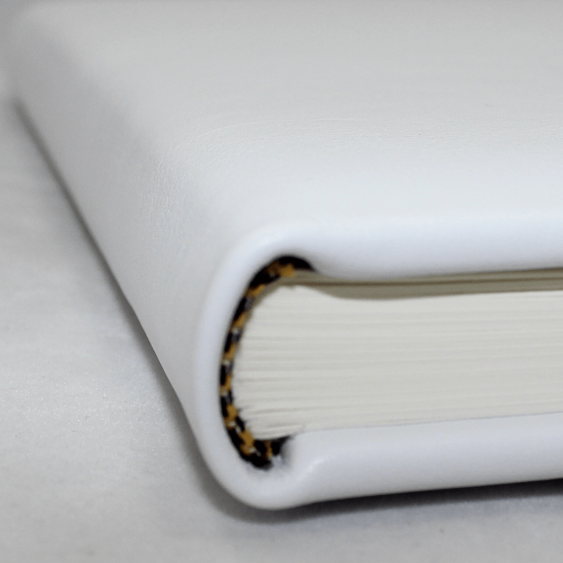 Foto-Gästebuch Zeus aus weißem Vollrindleder