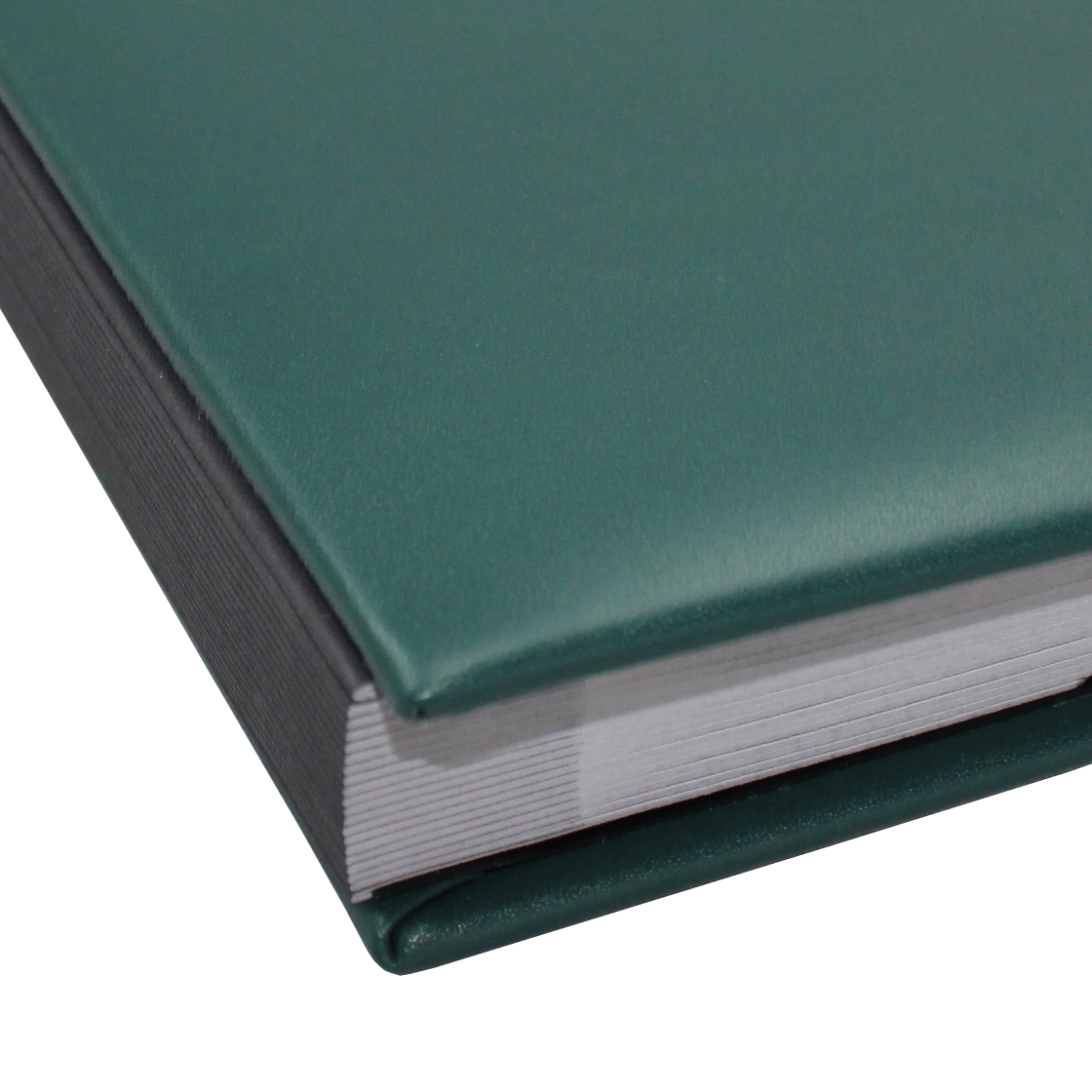 Unterschriftenmappe aus glattem grünem Leder mit flexiblem Rücken Unterschriftenmappe aus glattem Vollrindleder