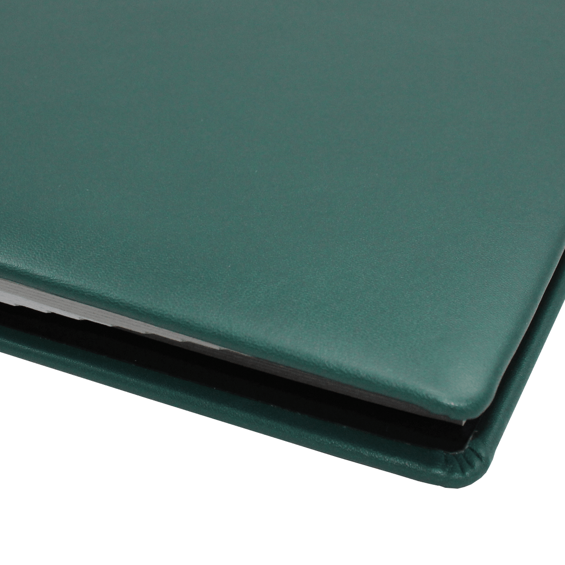 Unterschriftenmappe aus glattem grünem Leder mit runden Ecken Unterschriftenmappe aus glattem Vollrindleder