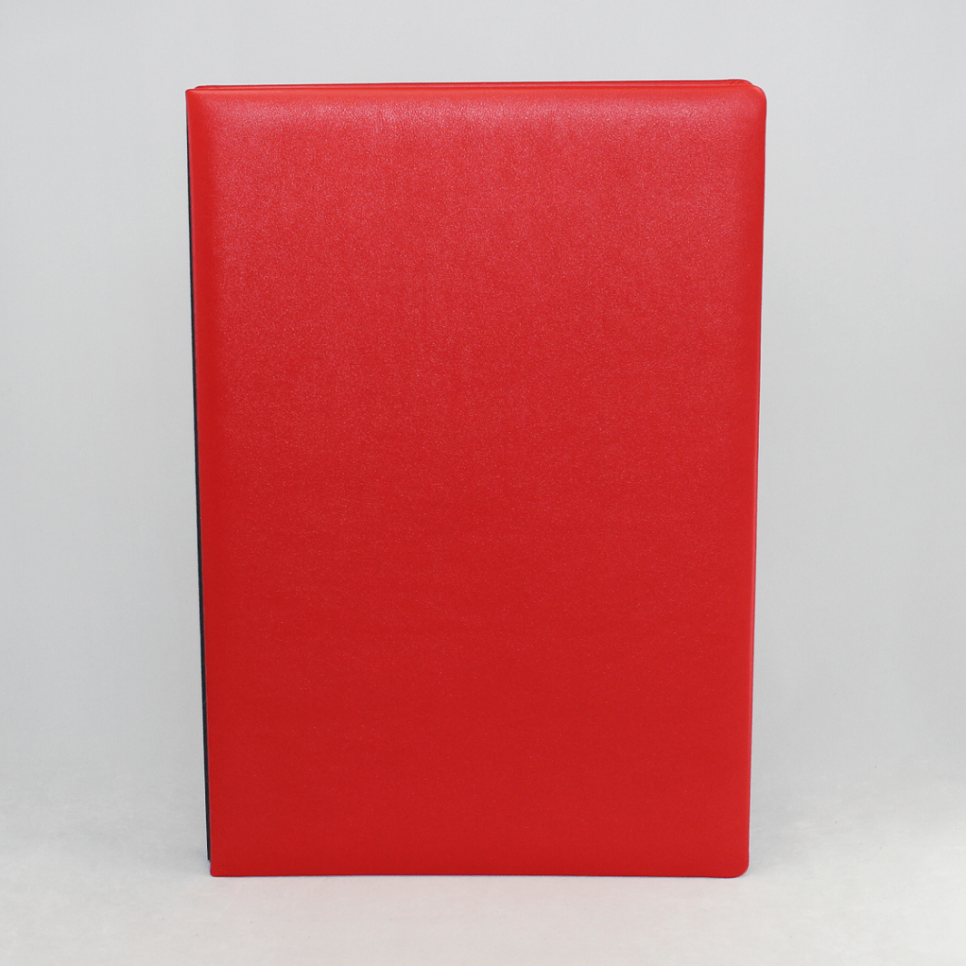 Unterschriftenmappe glattes Vollrindleder Rot Unterschriftenmappe glattes Vollrindleder Rot