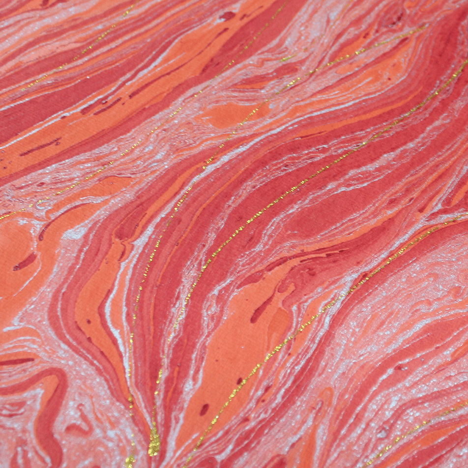 Tagebuch Marmoreffekt Halbleder weinrot