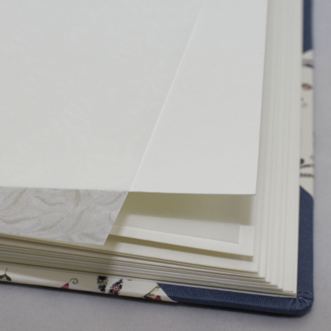 Fotoalbum Uhu quer blau