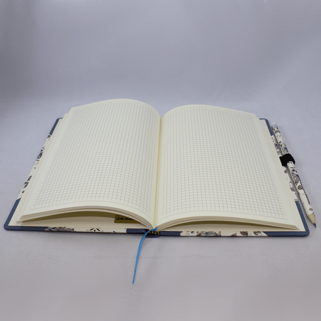 Notizbuch Uhu blau