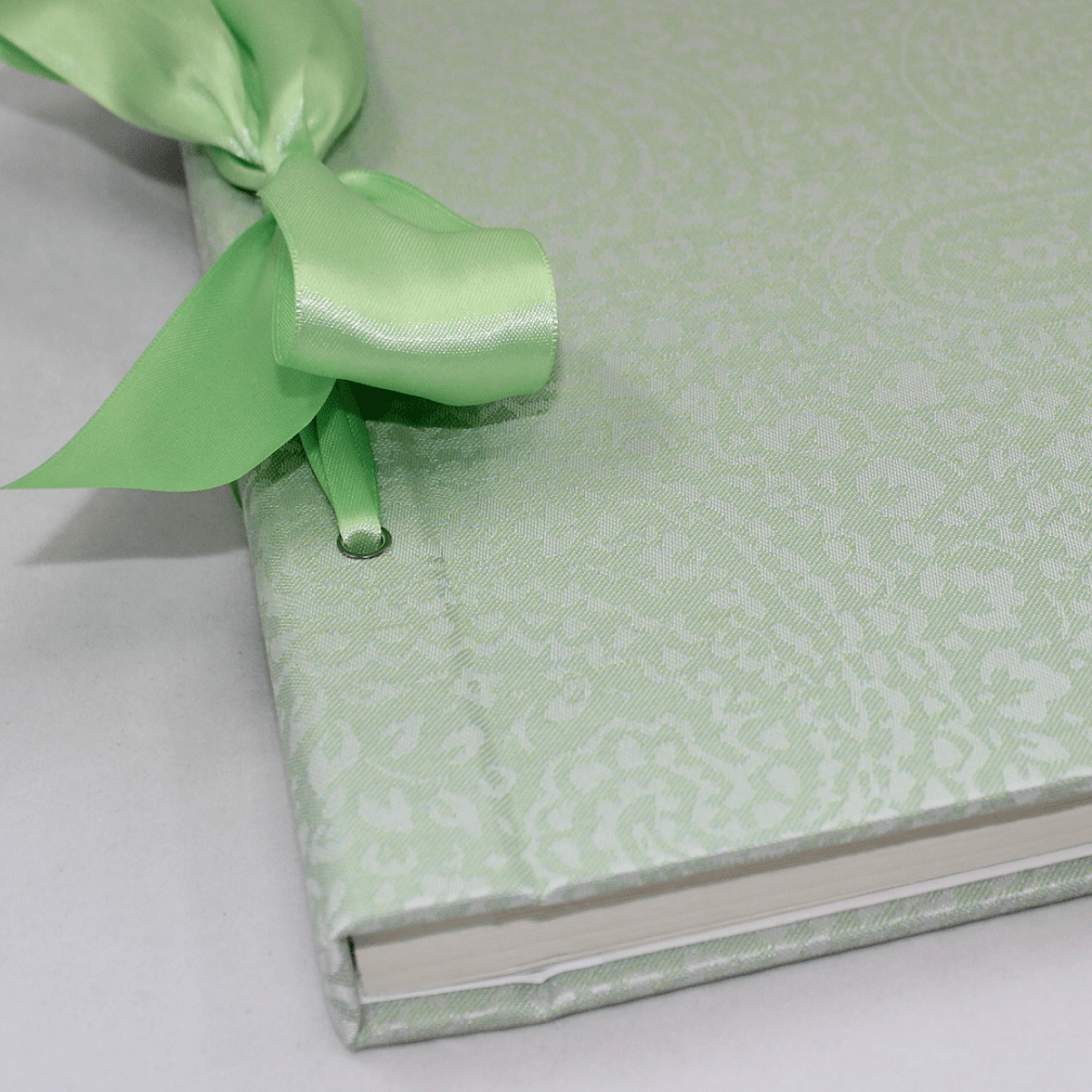 Fotoalbum mit Kordelbindung Deli mint Blätter einzeln entnehmbar