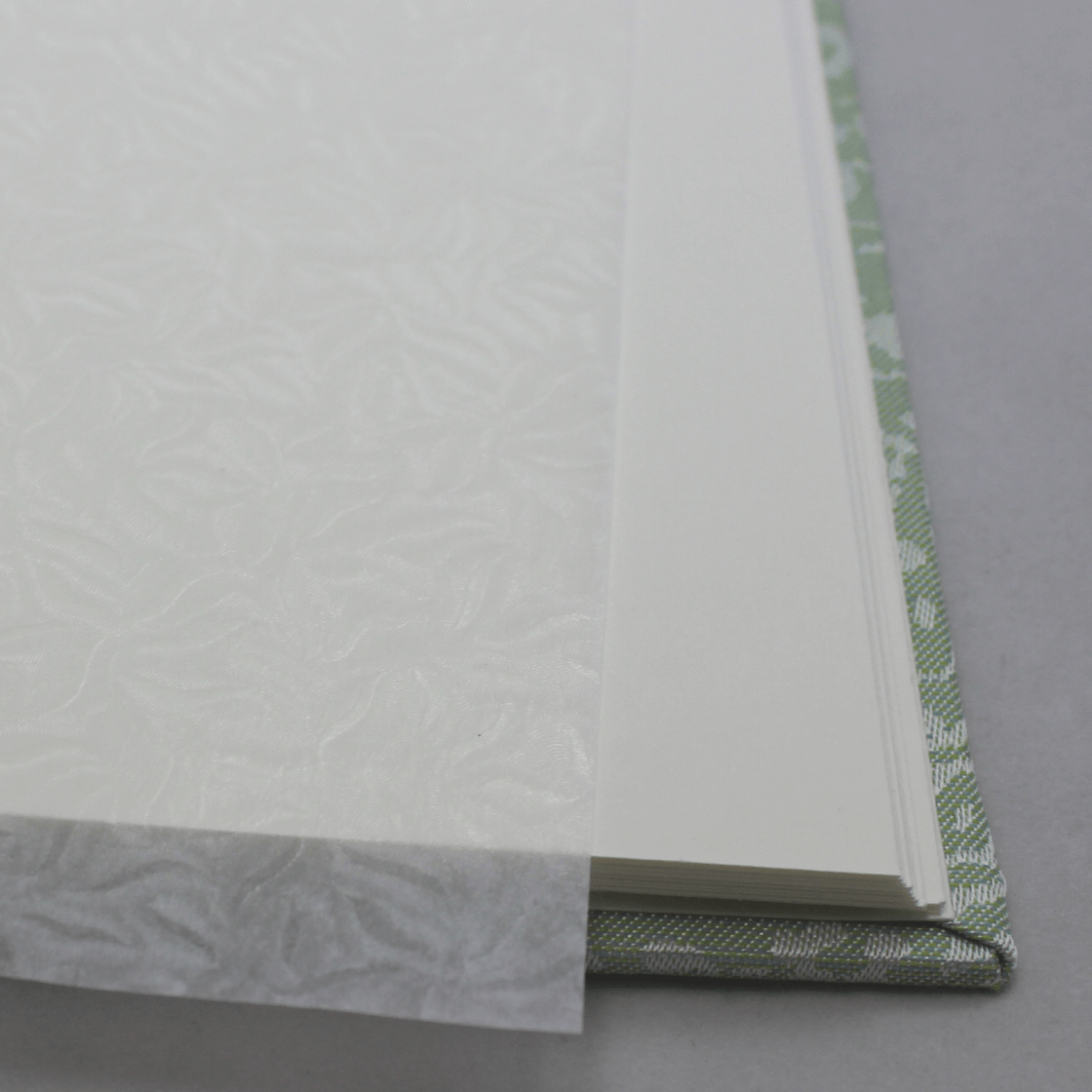 Fotoalbum mit Kordelbindung Deli mint Pergaminpapier