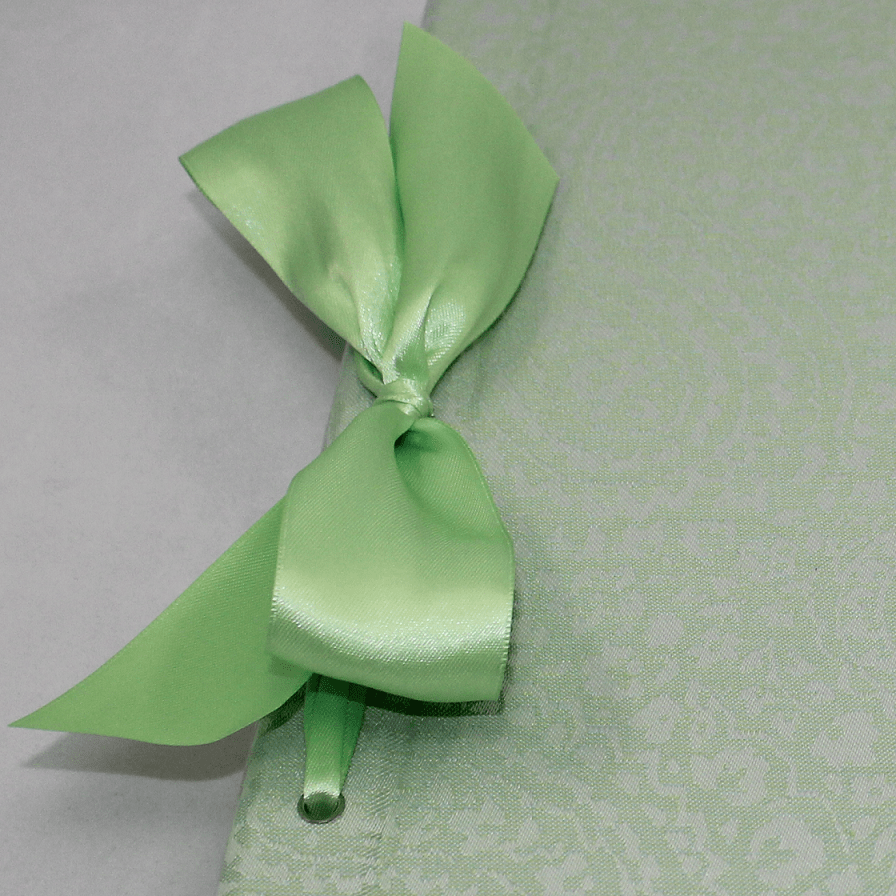 Fotoalbum mit Kordelbindung Deli mint mit Satinschleife