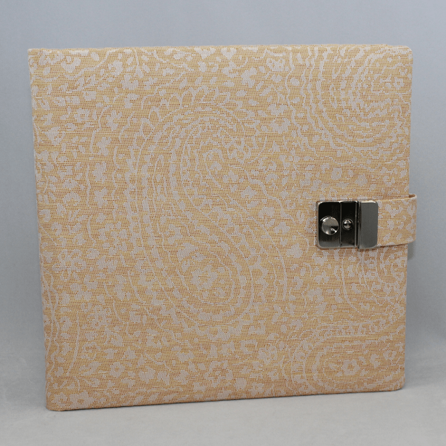 Tagebuch mit Schloss Deli apricot