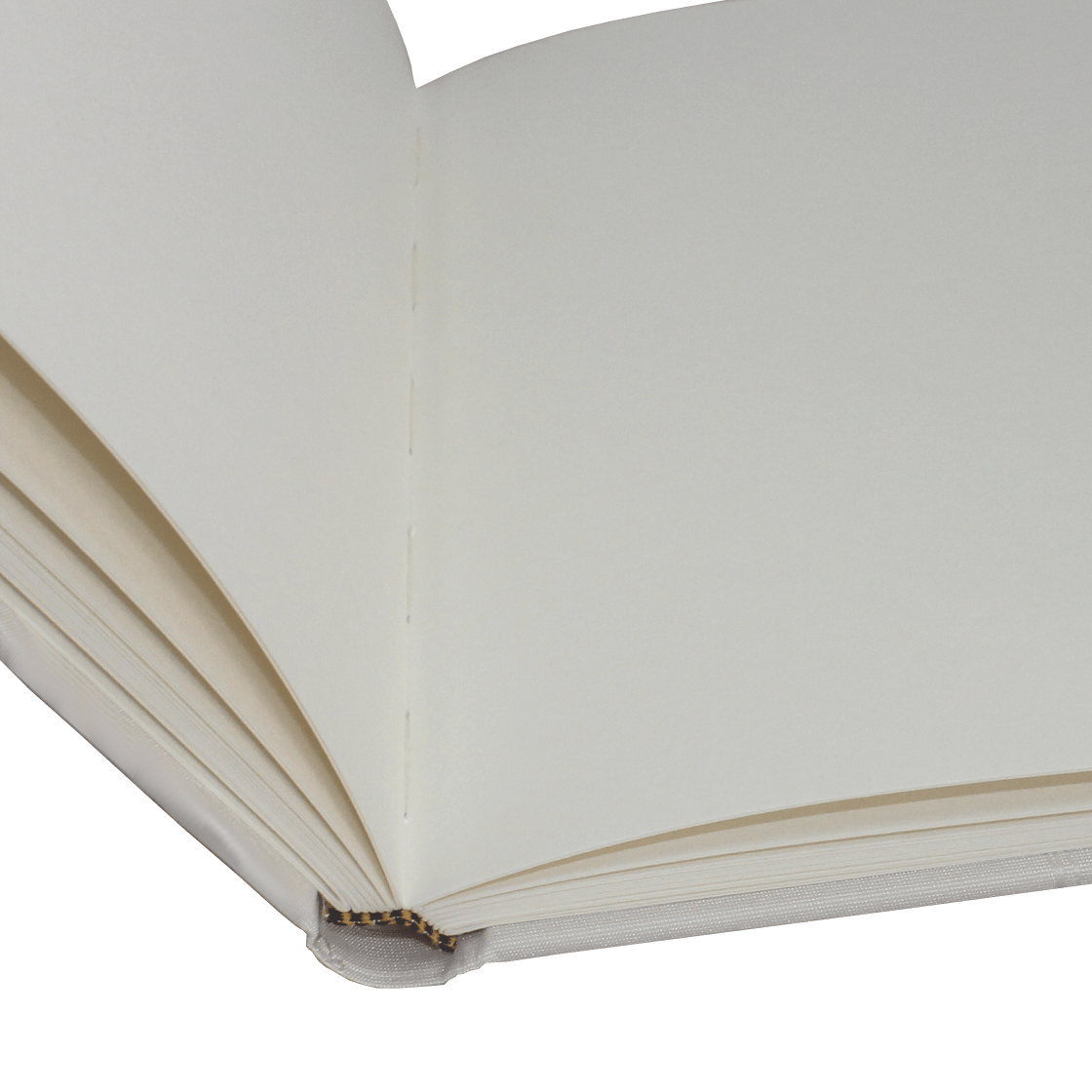 Foto-Gästebuch Passion in Creme mit goldenen Stickereien