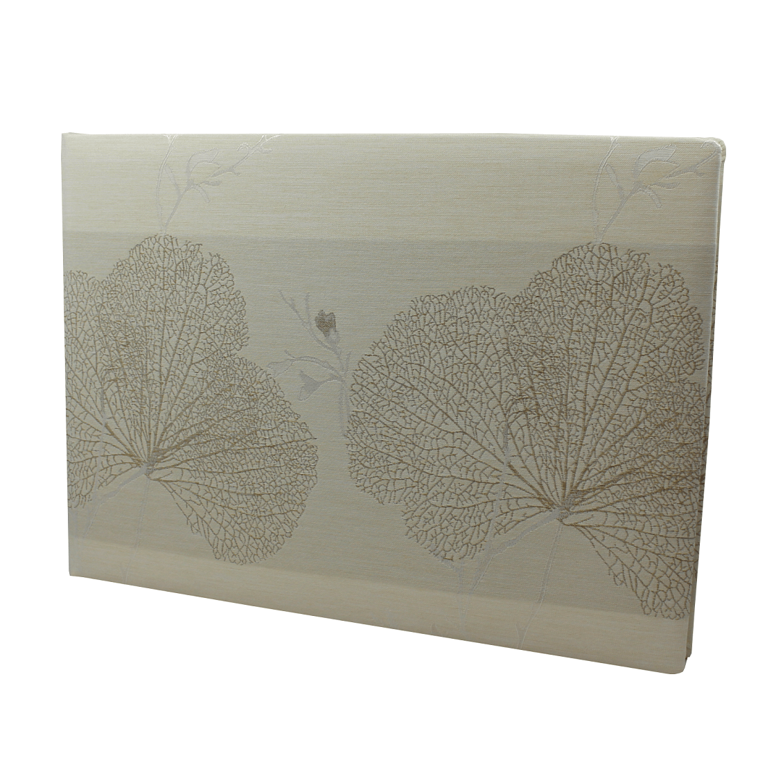 Foto-Gästebuch Passion in Creme mit goldenen Stickereien