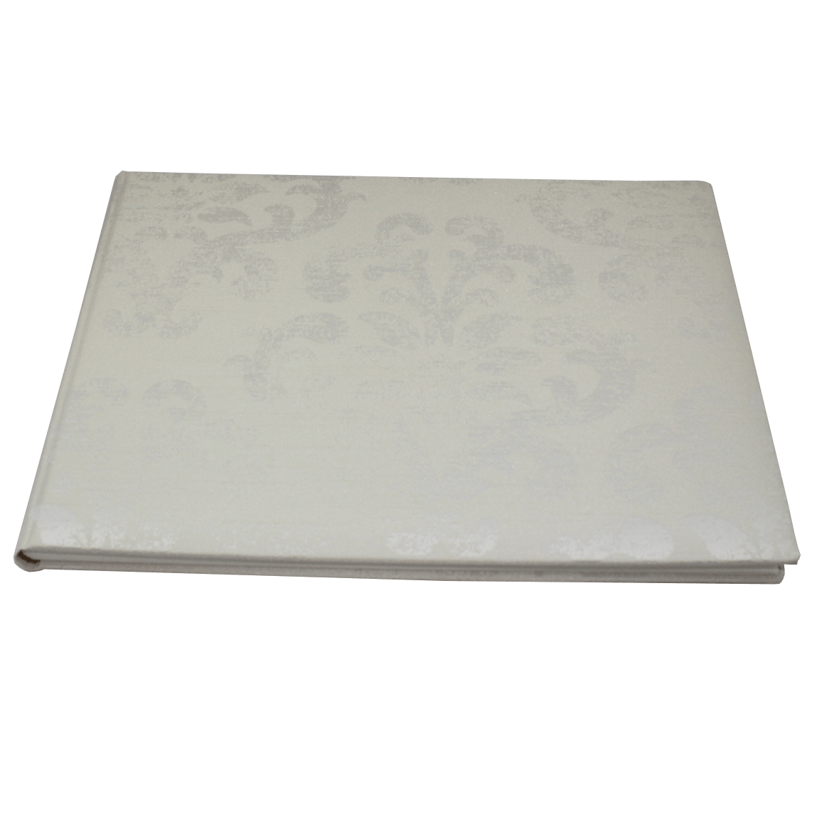 Foto-Gästebuch Troja im cremefarbenen Seiden-Stoffeinband