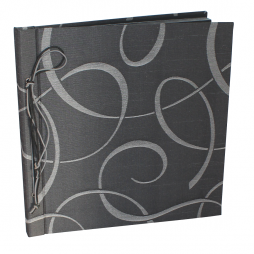 Fotoalbum mit Kordelbindung Brüssel anthrazit-grau