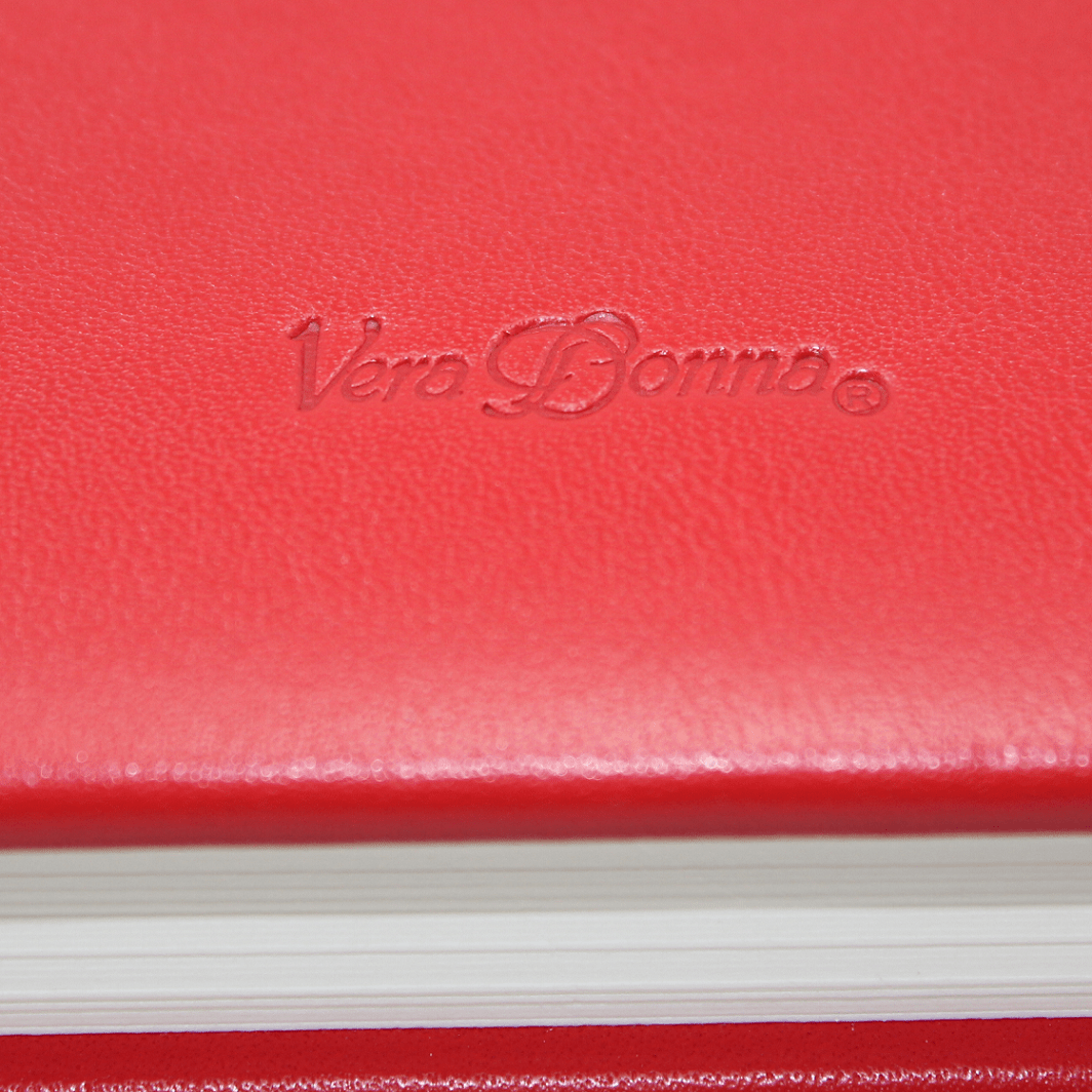 Foto-Gästebuch Zeus aus rotem Vollrindleder