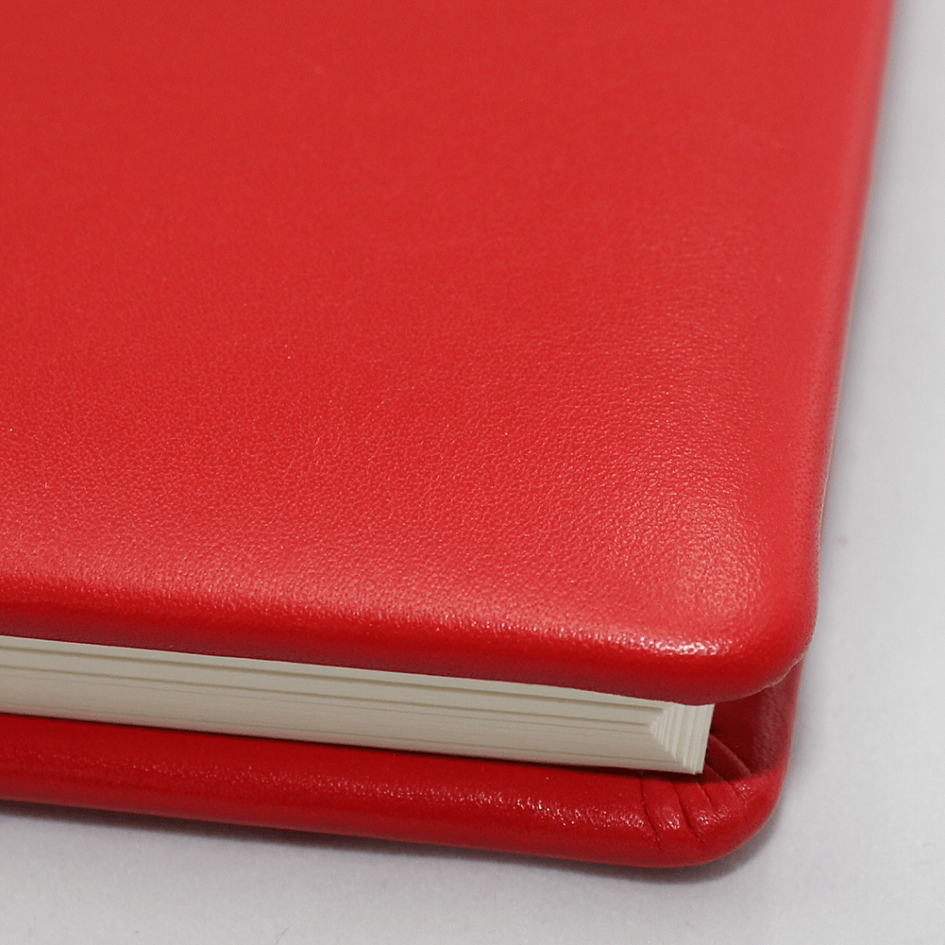 Foto-Gästebuch Zeus aus rotem Vollrindleder