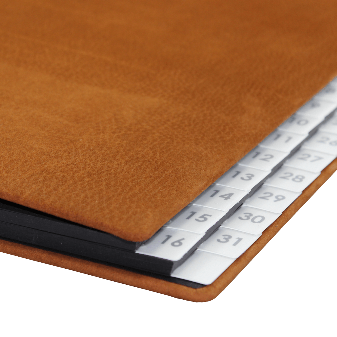 Pultordner Nubukleder mit Registern 1-31