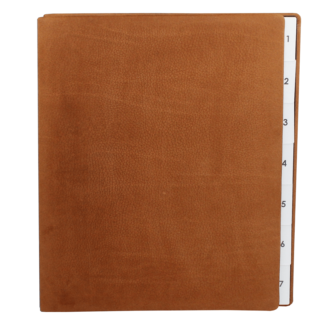Pultordner Nubukleder mit Register 1-7